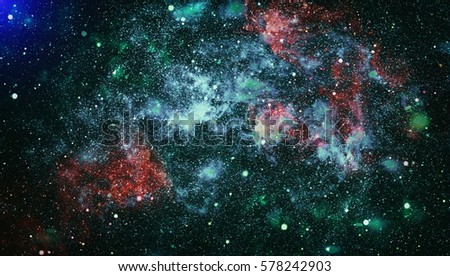 Colorful Starry Night Sky Outer Space background