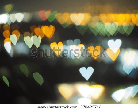 Abstract Heart Valentine day Love Bokeh Background