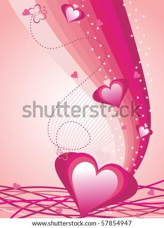 beautiful abstract illustration for valentine day