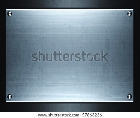 Polished metal plate steel background