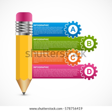 Infographics for business presentations or information banner. 
