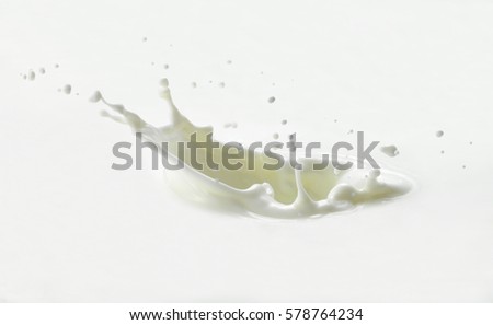 Milk splash with high speed photography