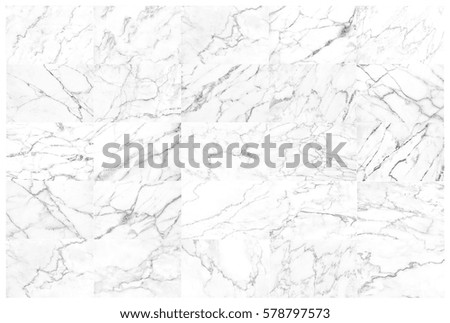 Collection set of natural White marble texture for skin tile wallpaper luxurious background. picture high resolution. pattern can used backdrop luxury or grand. 
