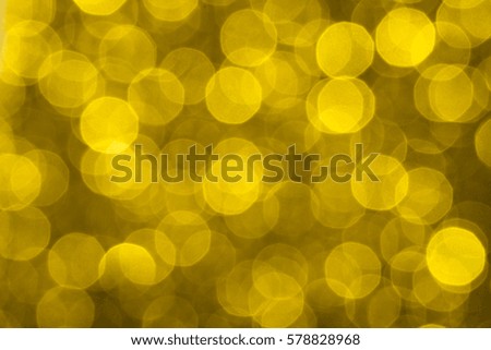 Yellow abstract defocus background  bokeh light circles.