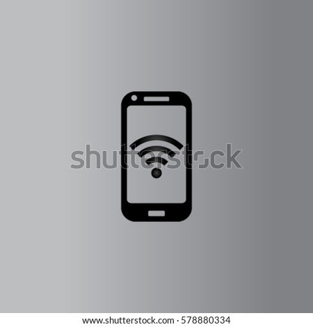 Wifi connection vector  icon Royalty-Free Stock Photo #578880334