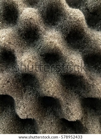 sponge pyramid shaped  closeup