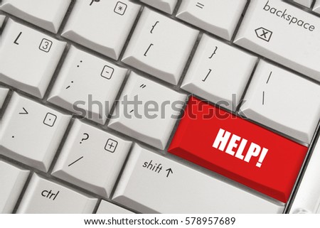 Keyboard with help button      