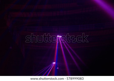 Abstract lights disco club