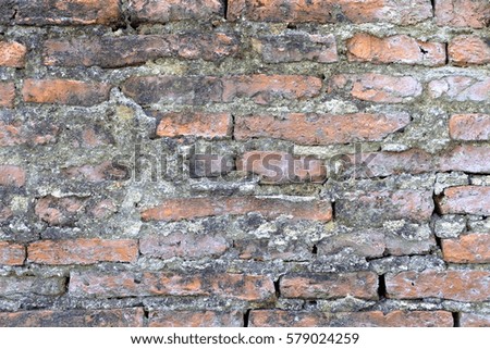Old Brick Wall Texture Background.