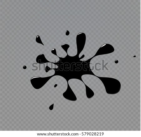 The ink blots.Spot vector illustration.