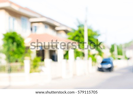 photo of blurred housing estate