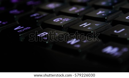Fluorescent Keyboard Zoom,texture ,writing