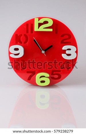 Alarm clock isolated on white background