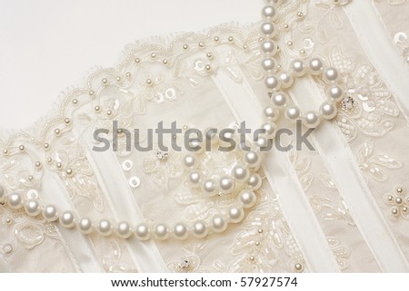 Wedding lace and pearl