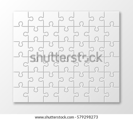 A lot of piece flat puzzle presentation. Many step circle business background. Section compare service banner. Vector illustration template color shape . 3d Abstract Background Royalty-Free Stock Photo #579298273