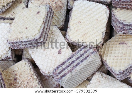 Wafer texture pattern as background.