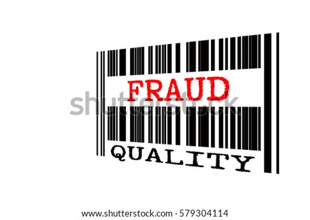 bar code with conceptual text isolated white background