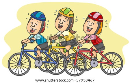 Cyclists - Vector
