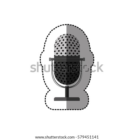 symbol microphone icon image, vector illustration design