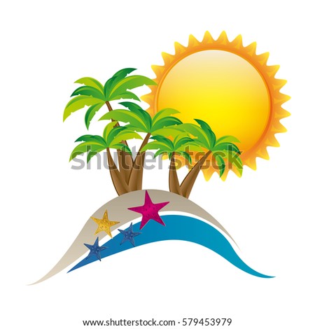symbol beach icon image, vector illustration design
