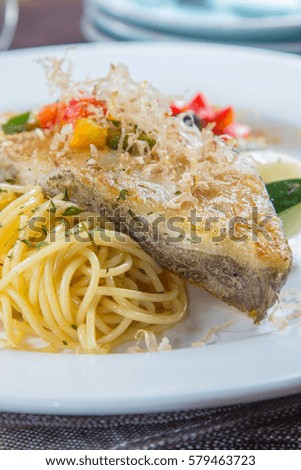 grilled cod pasta