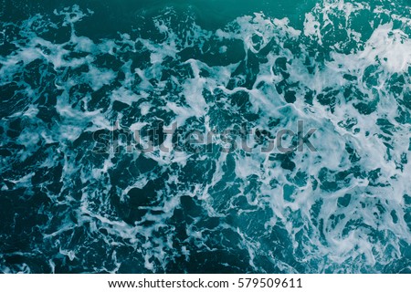 Ocean wave High Angle View  Royalty-Free Stock Photo #579509611