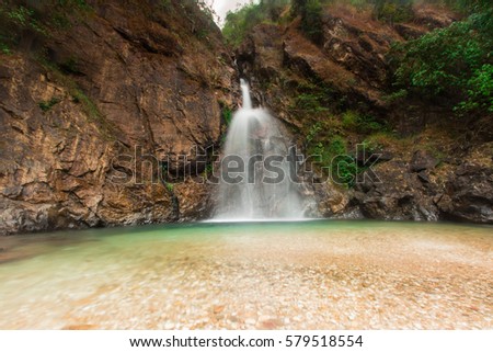 River and waterfalls in Kanchanburi