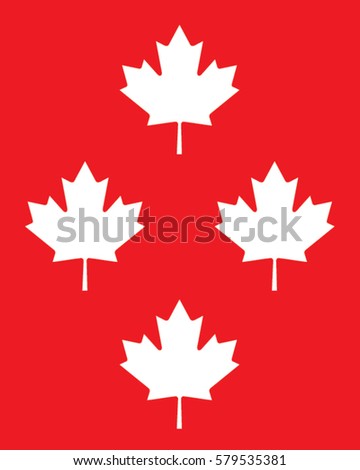 Vector Canadian Leaf Symbol
