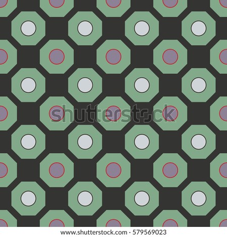 Geometric seamless pattern. Fashion graphic background design. Modern stylish abstract texture. Colorful template for prints, textiles, wrapping, wallpaper, website etc. Vector illustration