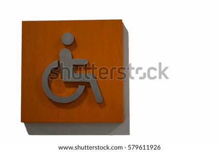 disabled icon isolated on white background