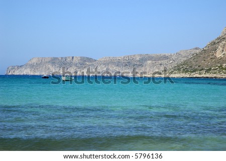 Boat trip to Balos lagoon. Crete, Greece
