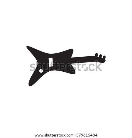 guitar icon illustration isolated vector sign symbol