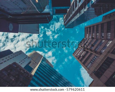 Skyscraper Buildings and Sky View