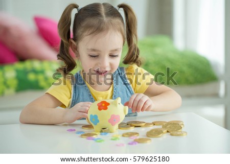 Child with money