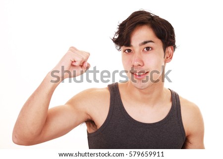 Picture of attractive young man 