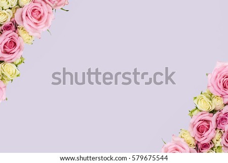 Photo background with roses 