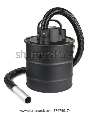 Vacuum cleaner for ashes on white background