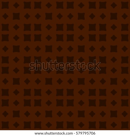Vector seamless pattern. Modern stylish texture. Repeating geometric tracery. Contemporary graphic design. Brown color Background.