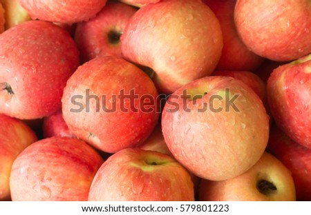 fresh apples background texture full frame