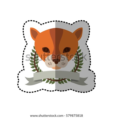 emblem cat hunter city icon, vector illustration image