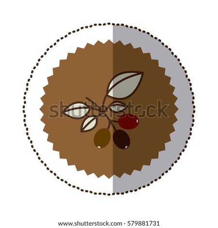 coffee tree icon image design, vector illustration