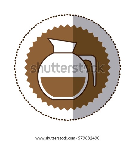 coffee jug icon image design, vector illustration