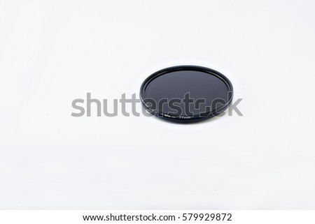 A variable neutral density filter with a diameter of 77mm with white background.