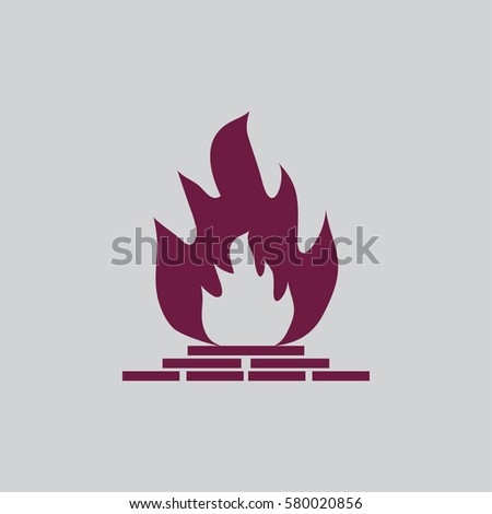fireplace icon.