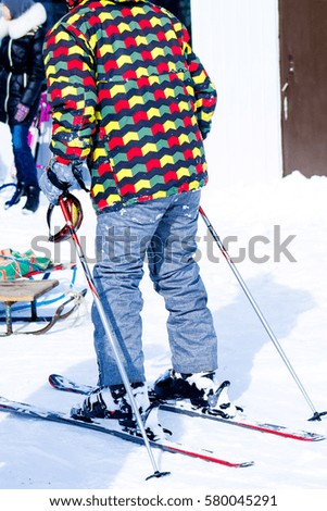 skier close-up