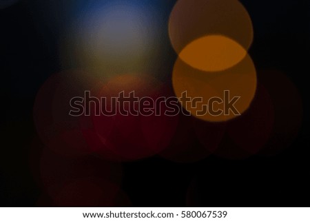 Abstract Color Background. Blurred Lights Bokeh. De focused Light.