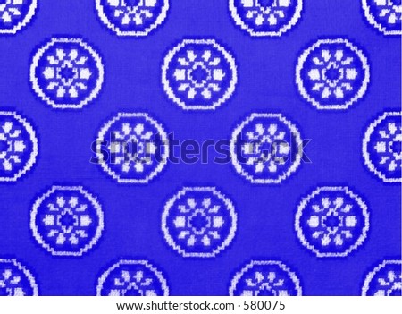 fabric rug - blue