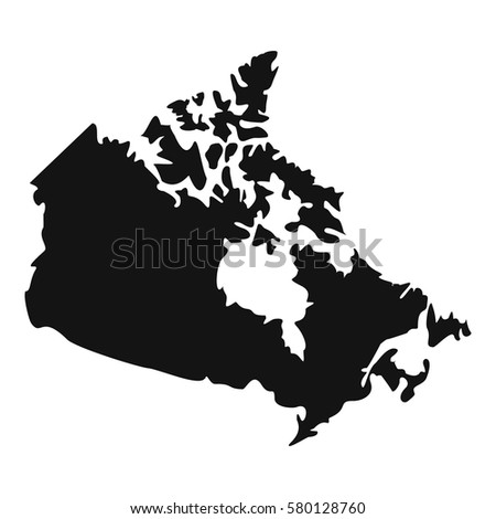 Canada map icon. Simple illustration of Canada map vector icon for web