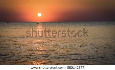 Black Sea in the early morning in Romania.