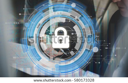 Lock Security Business Graph Icon